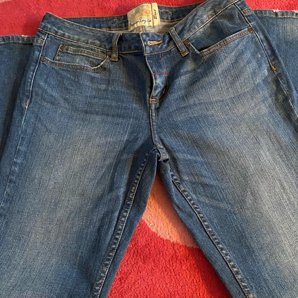 American Rag Women's Straight-Leg Blue Denim Jeans